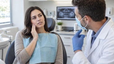 Adult patient discussing wisdom-tooth discomfort with an Ottawa dentist
